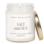 Salt and Sea 9 oz Soy Candle - Home Decor & Gifts