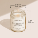 Salt and Sea 9 oz Soy Candle - Home Decor & Gifts