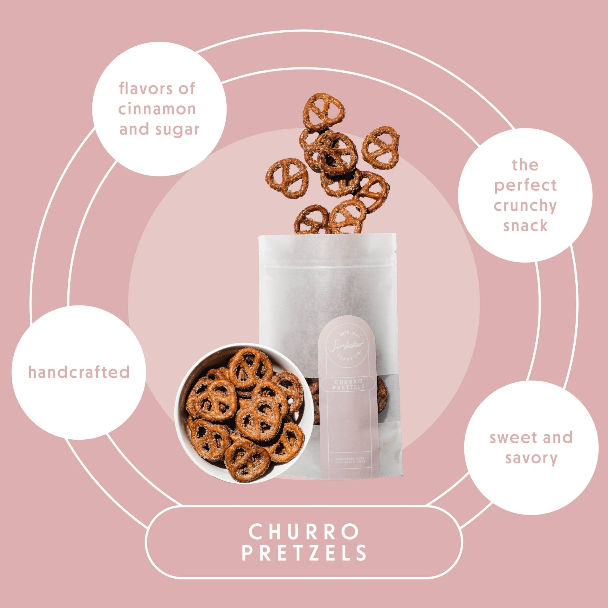 Churro Pretzels - Hand Crafted - Gracefully Given