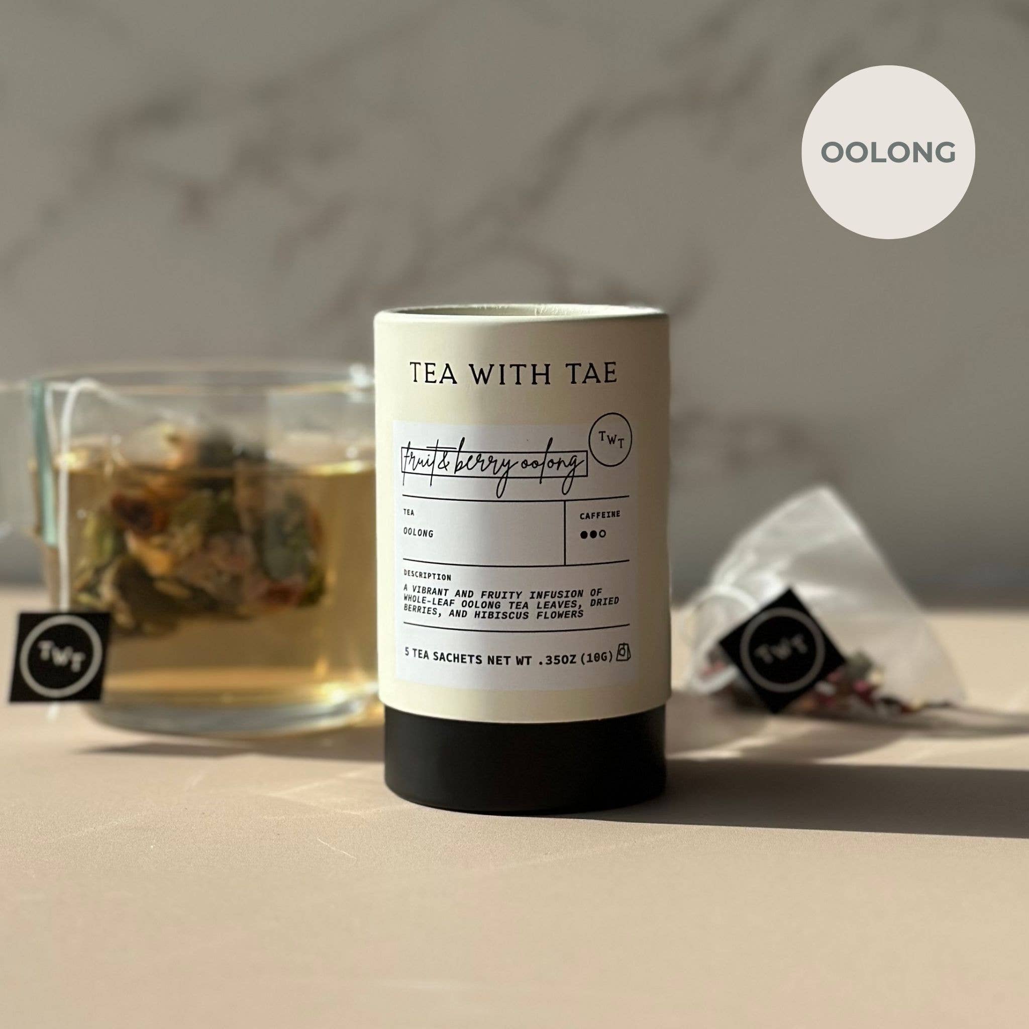 Fruit & Berry Oolong Mini Tea Tube Gift (5 tea bags) - Gracefully Given