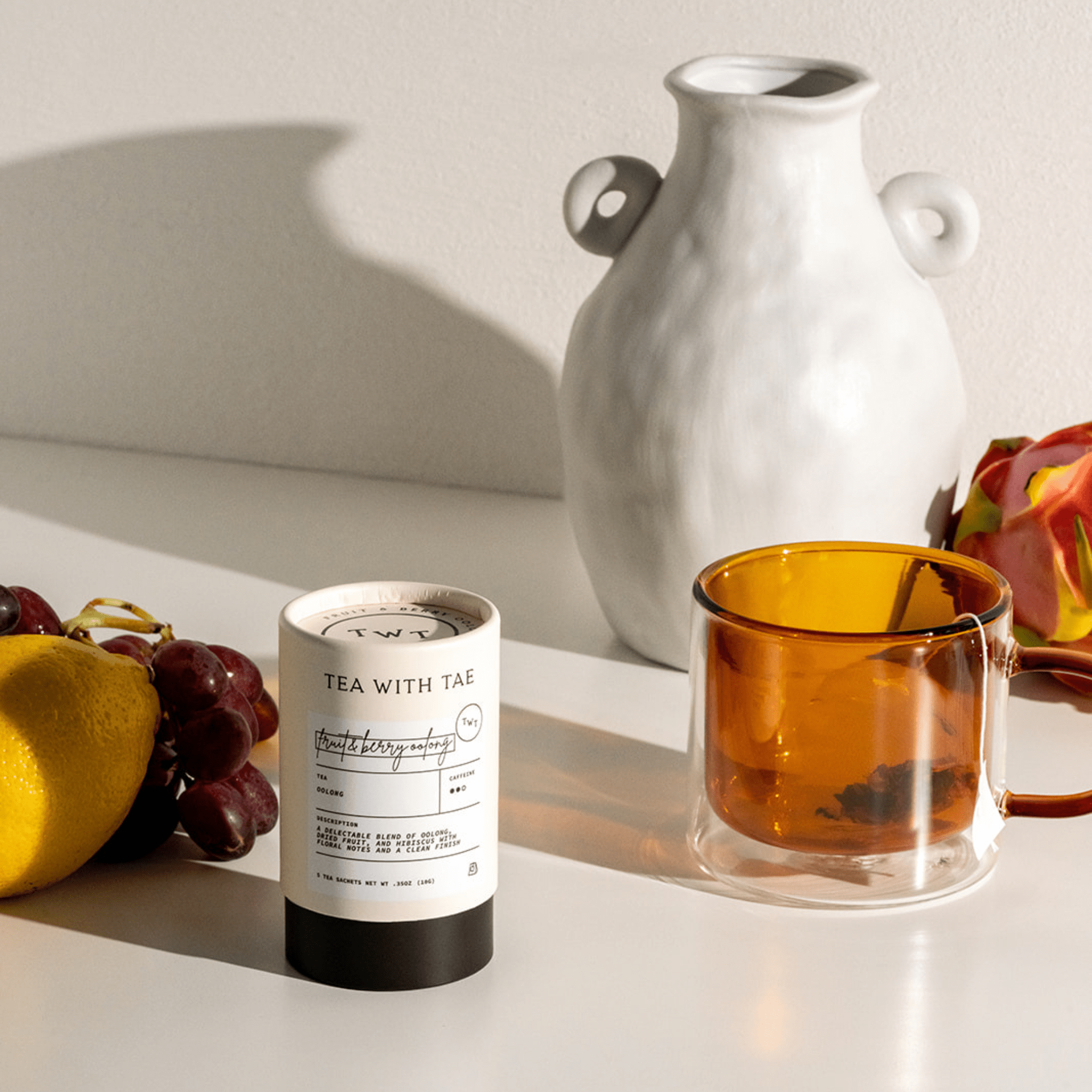 Fruit & Berry Oolong Mini Tea Tube Gift (5 tea bags) - Gracefully Given