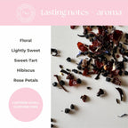 Hibiscus Rose Herbal Mini Tube Gift (5 tea bags) - Gracefully Given