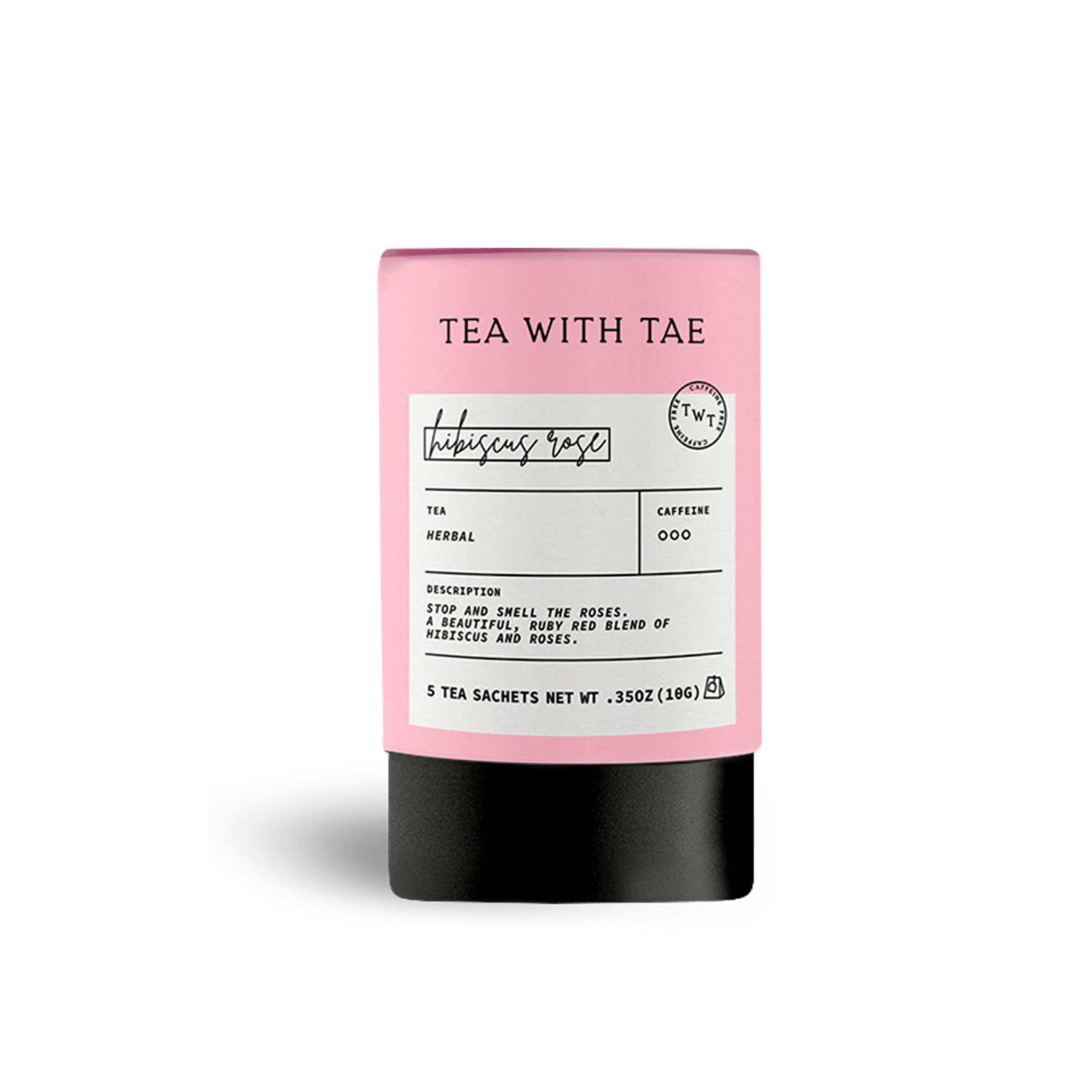 Hibiscus Rose Herbal Mini Tube Gift (5 tea bags) - Gracefully Given
