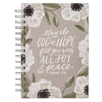 Journal Spiral May the God of All Hope Fill You Rom 15:13 - Gracefully Given