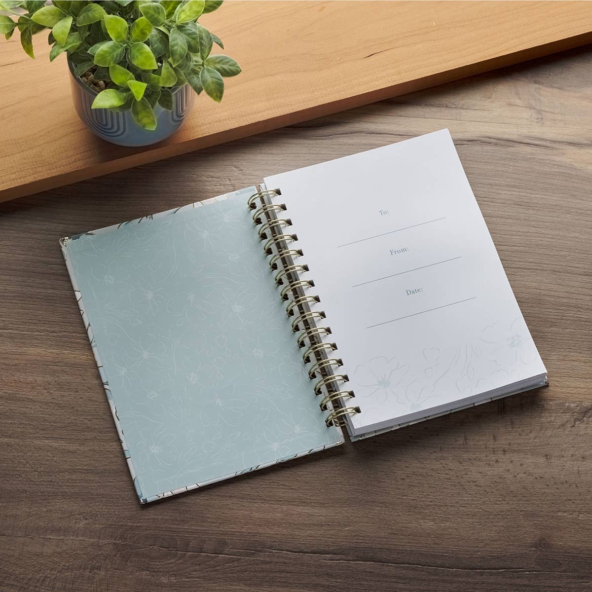 Journal Wirebound Floral Commit to the Lord Prov. 16:3 - Gracefully Given