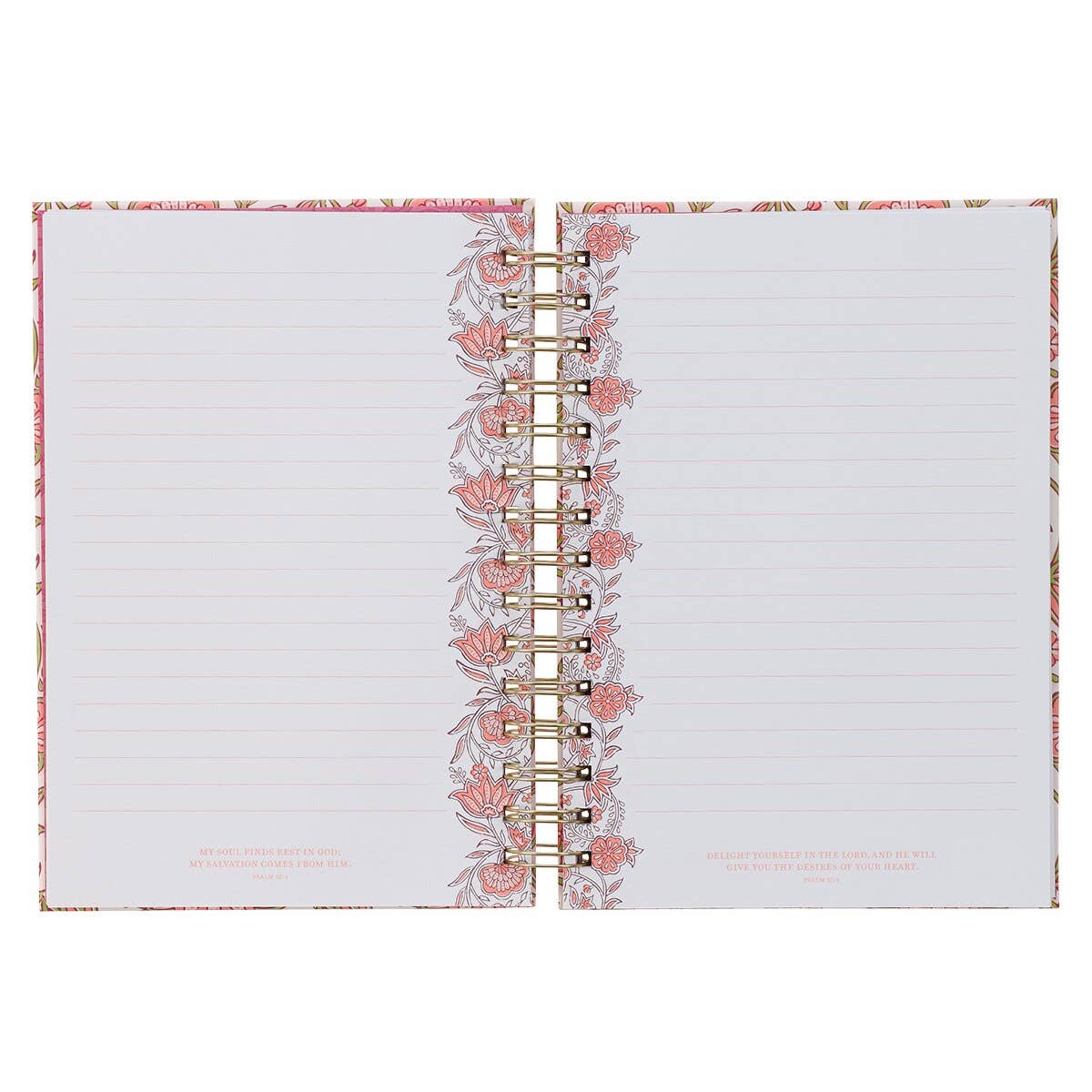 Journal Wirebound Pink Be Still & Know Ps. 46:10 - Gracefully Given