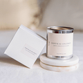 Santal & Coconut 8oz Wood Wick Soy Candle, Summer Home Decor - Gracefully Given