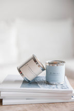 Santal & Coconut 8oz Wood Wick Soy Candle, Summer Home Decor - Gracefully Given