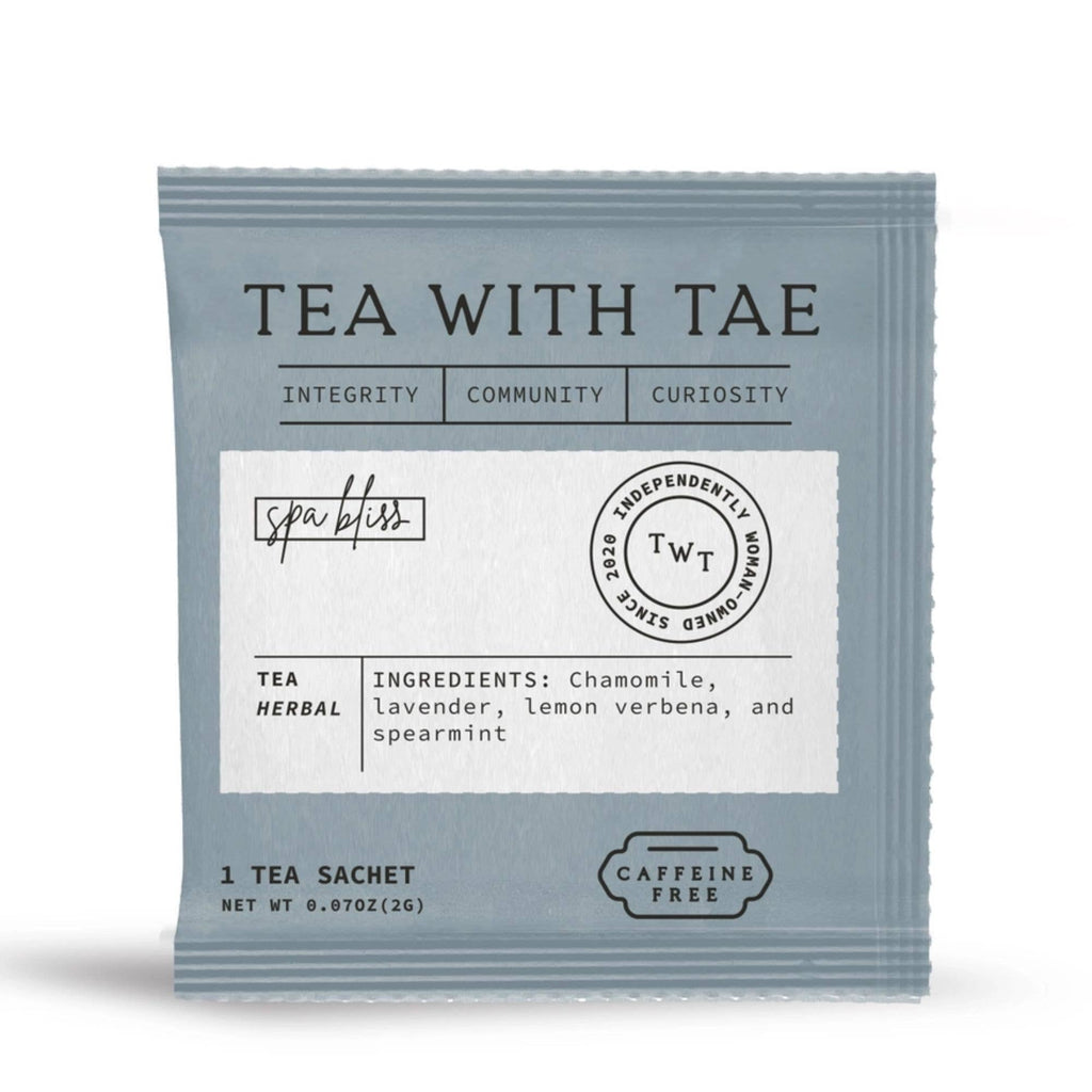 Spa Bliss Herbal Relaxing Tea - Individually Wrapped Tea Bag - Gracefully Given