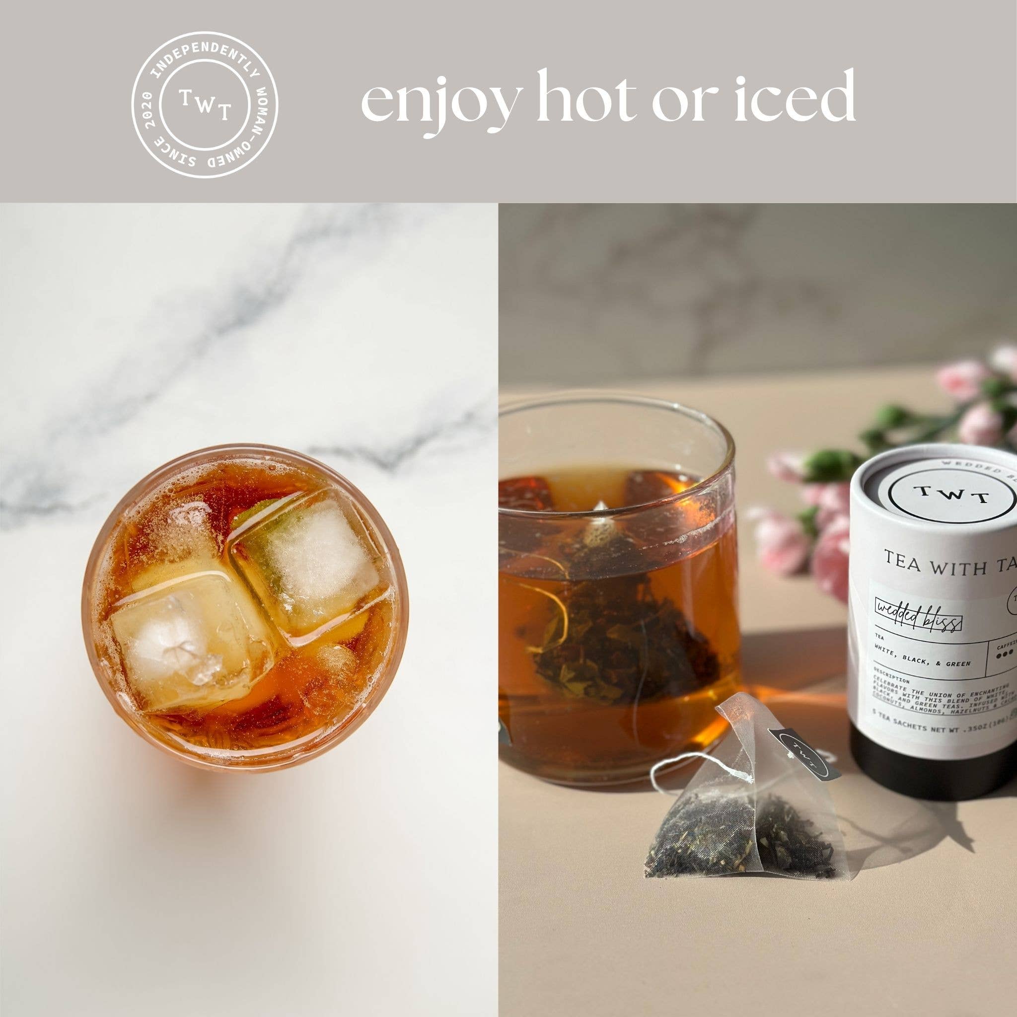 Wedded Bliss Mini Tube Gift (5 tea bags) (for Weddings) - Gracefully Given