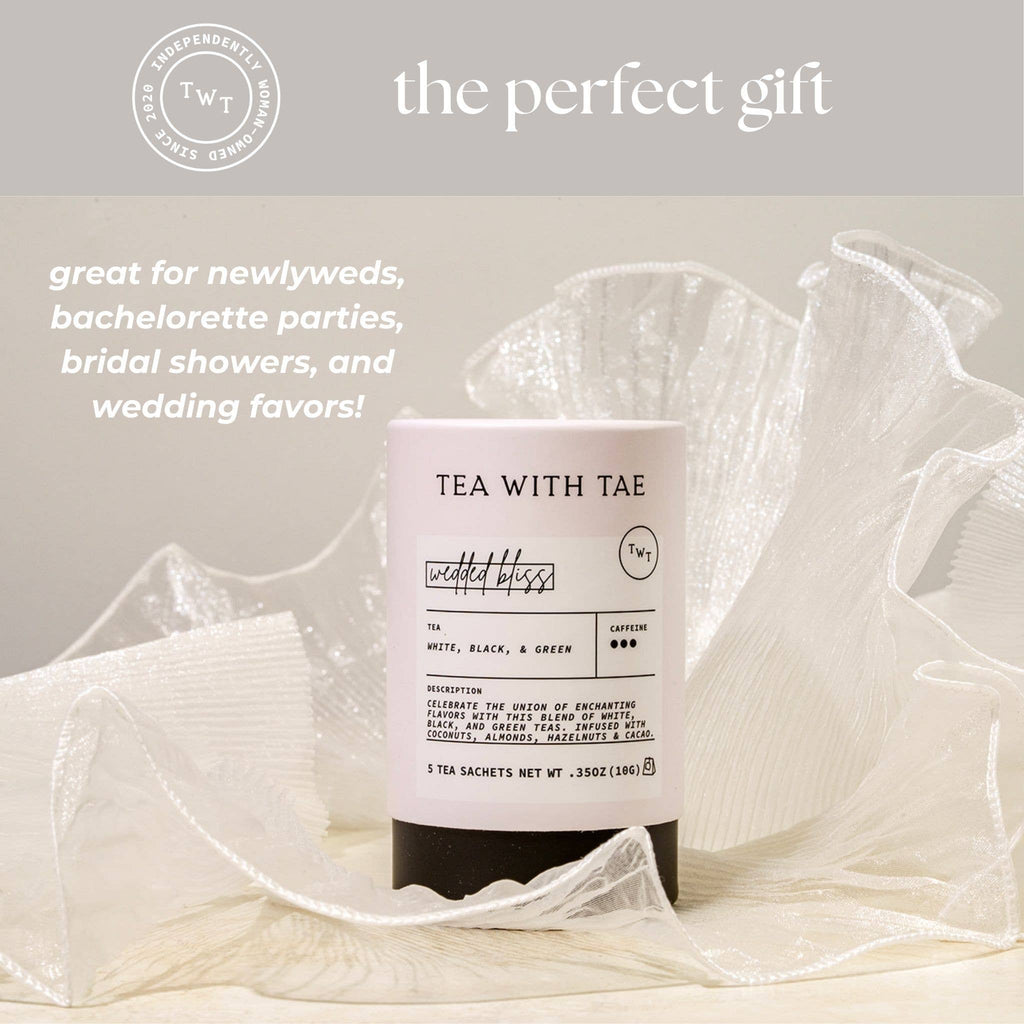Wedded Bliss Mini Tube Gift (5 tea bags) (for Weddings) - Gracefully Given